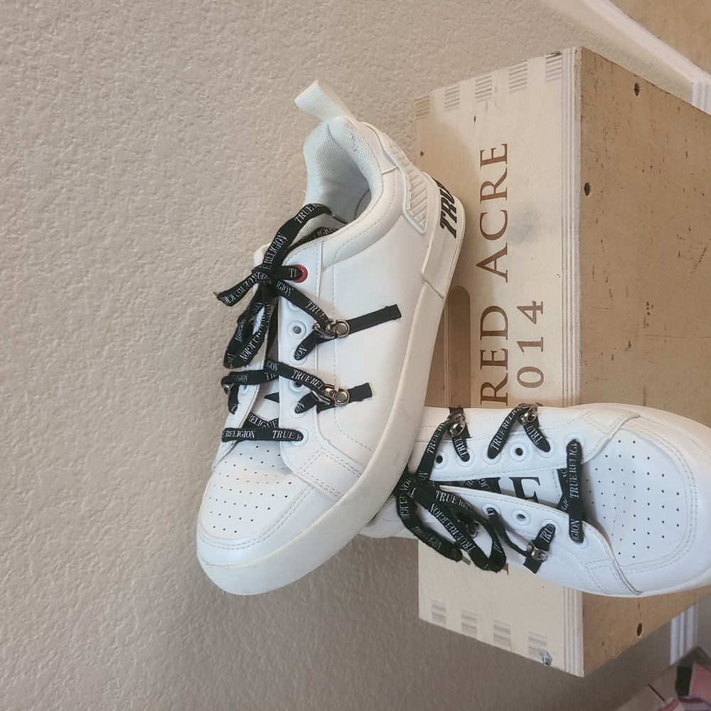 True Religion White Athletic Shoes